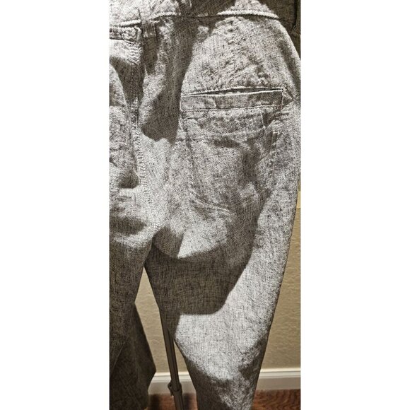 Express Women's Linen-Blend Business Casual Gray Trouser Y2K Pants Size 8 - Picture 7 of 7